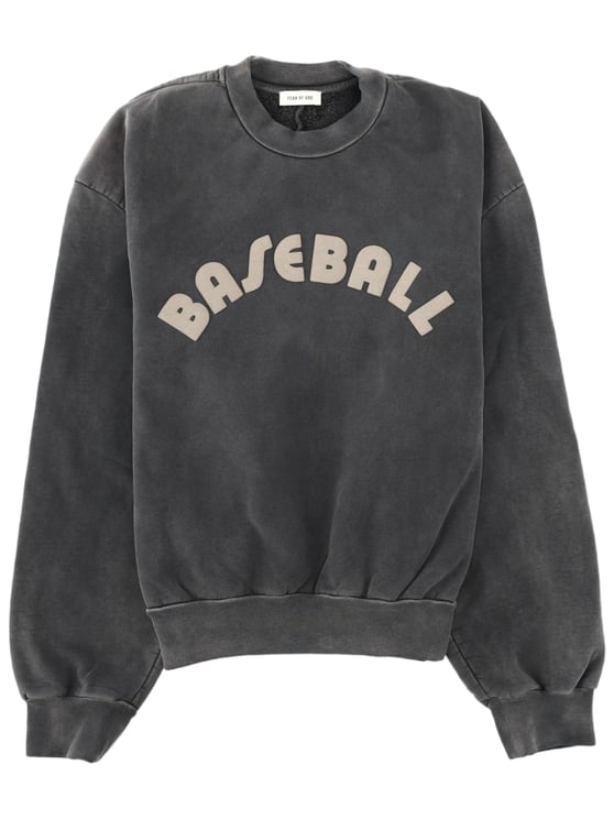 Fear of God Charcoal Fg Baseball Washed Cotton Sweatshirt
