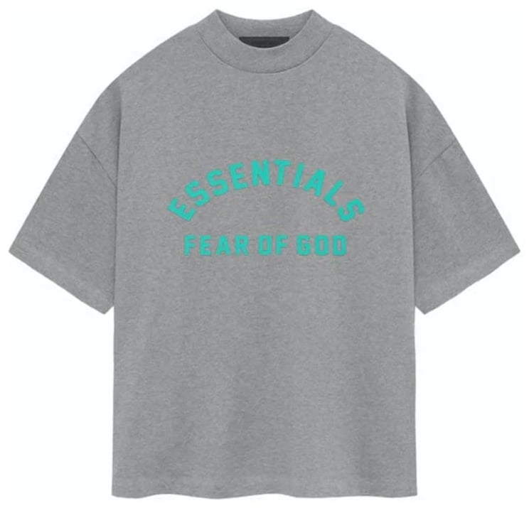 Fear of God Fear Of God Essentials Heavy Jersey Dark Heather Oatmeal T-Shirt