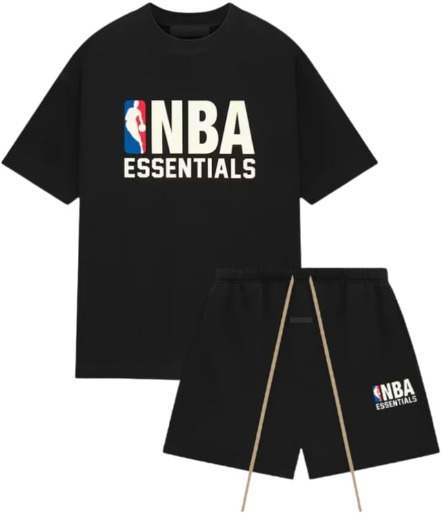 Fear of God Fear of God Essentials NBA Black White Summer Set