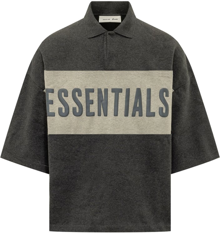 Fear of God Polo Corta con Pannello Grafico