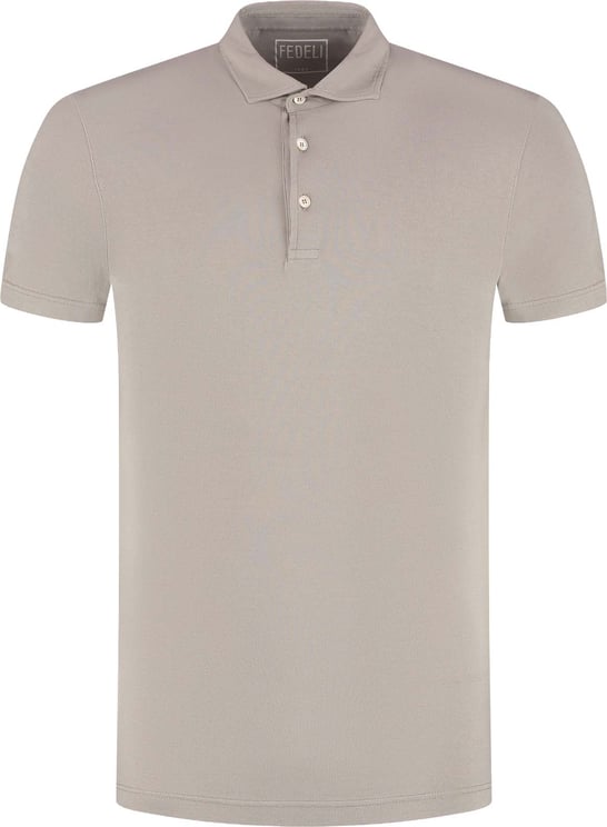 Fedeli Polo Dieci Mm. Jersey Giza Dusty