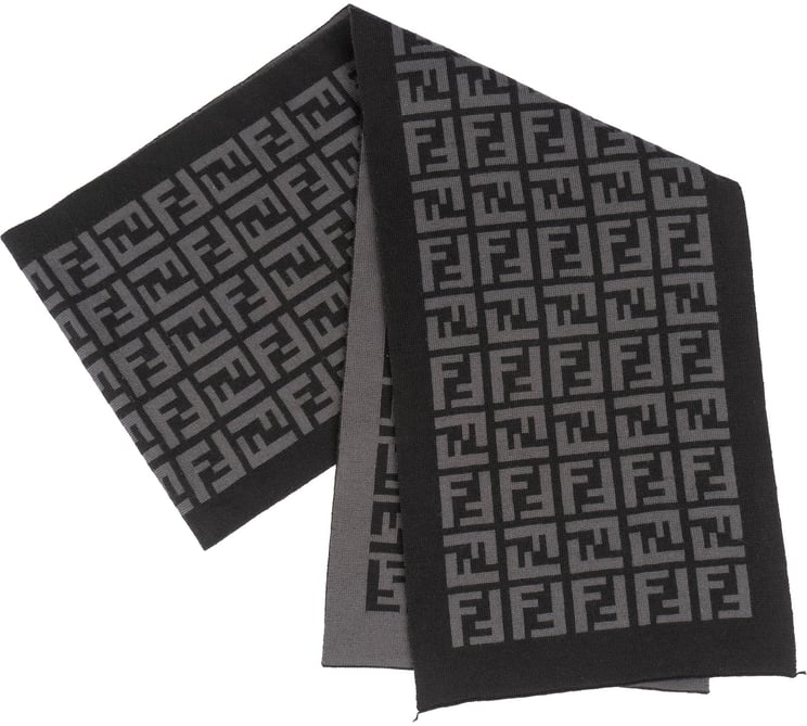 Fendi Fendi Wool Monogram FF Logo Schal Scarf