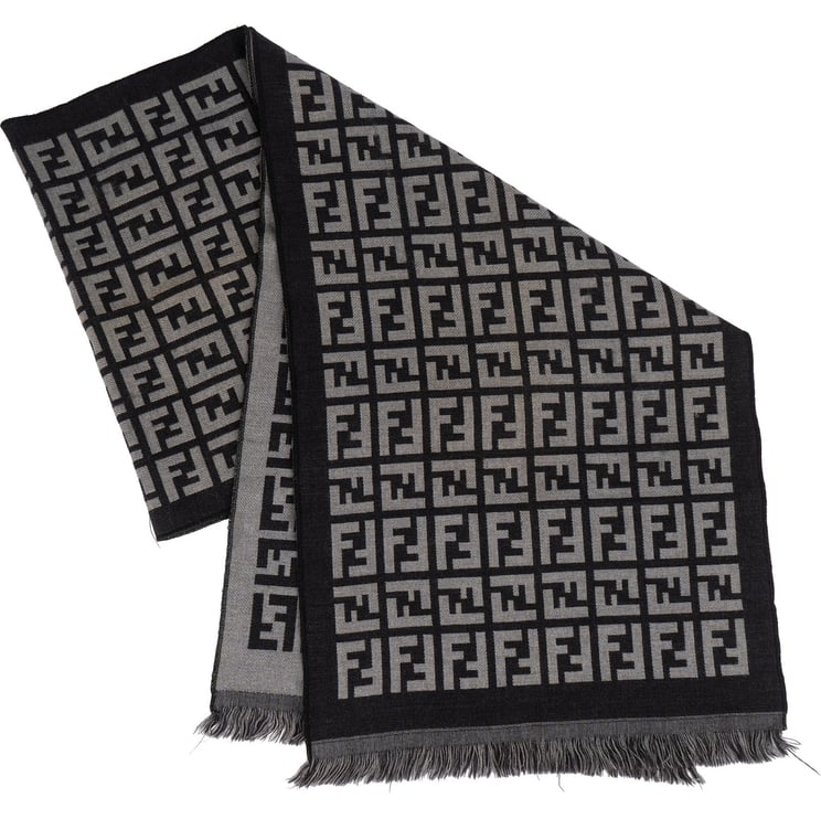 Fendi Fendi Wool Monogram FF Logo Schal Scarf