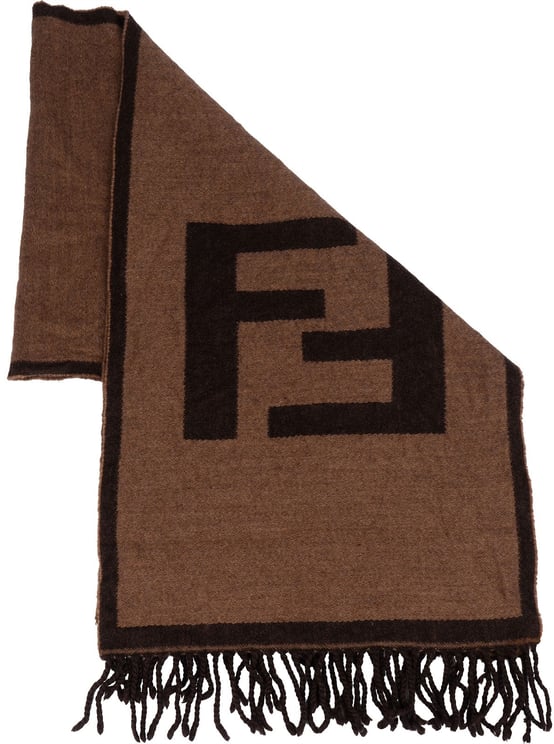 Fendi Fendi Wool FF Logo Schal Scarf
