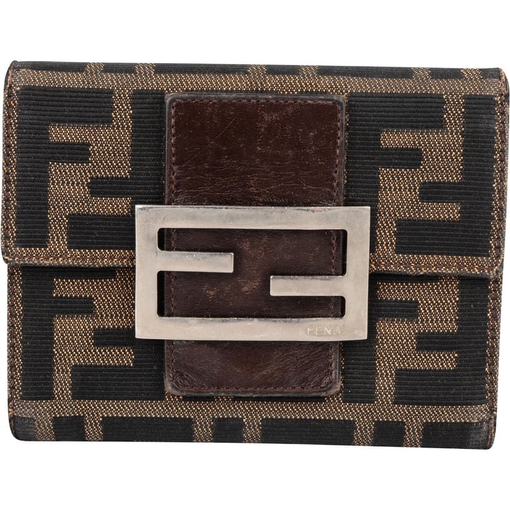 Fendi Fendi FF Monogram Baguette Buckle Wallet