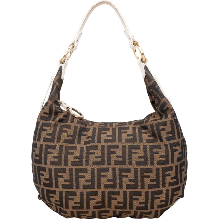 Fendi Fendi Monogram FF Zucca Hobo Shoulder Bag