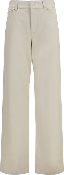Fendi Fendi Beige Cotton Straight-Leg Jeans