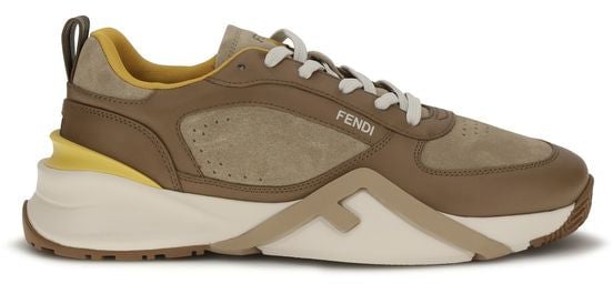 Fendi Fendi Multicolor Calf Leather Bos Taurus Athletic Sneakers