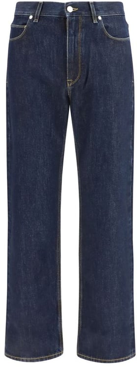 Fendi Indigo Denim Classic Five-Pocket Trousers