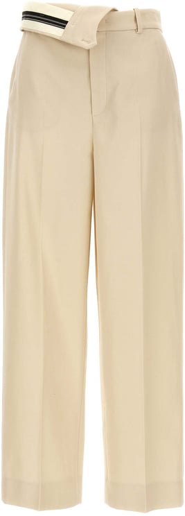 Fendi Fendi Beige Wool Casual Pants