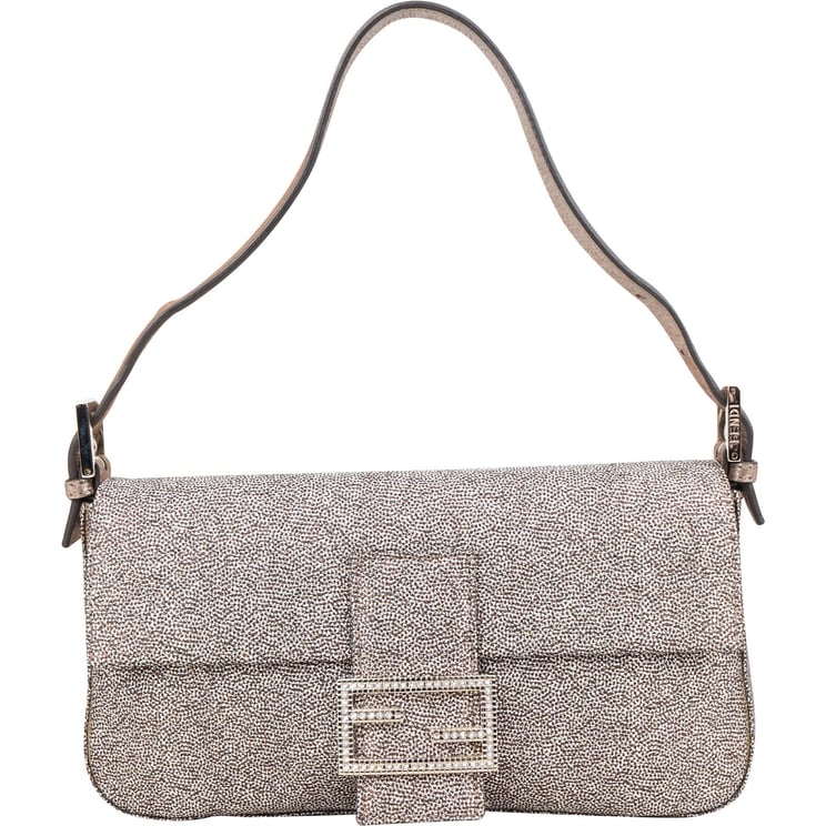 Fendi Fendi Limited FF Crystal Baguette Shoulder Bag