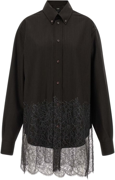 Fendi Fendi Brown Virgin Wool Blouse