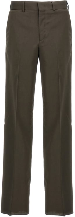 Fendi Fendi Bicolor Wool Dress Pants