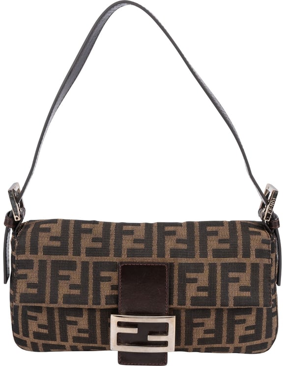Fendi Fendi Monogram FF Baguette Shoulder Bag