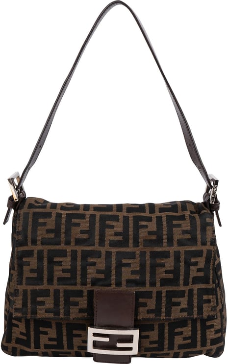 Fendi Fendi Monogram FF Mamma Baguette Shoulder Bag
