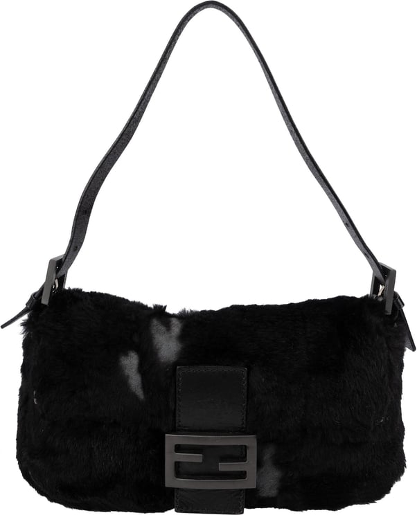 Fendi Fendi Limited Fur Baguette Shoulder Bag