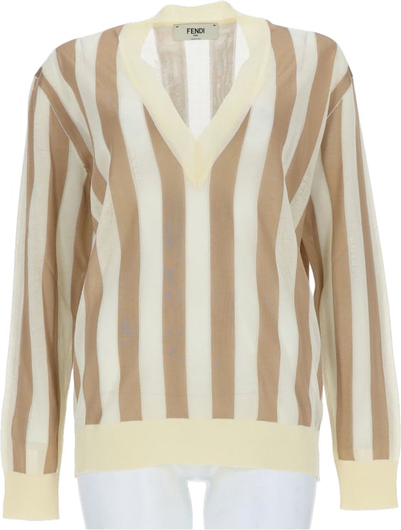 Fendi MAGLIA IN SETA PEQUIN