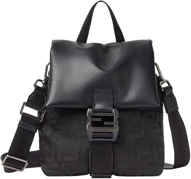 Fendi Baguette Cross Nylon FF Embossed Bag