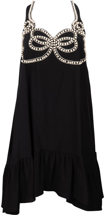 Fendi Fendi Black Silk Pearl Dress (IT38 / FR34)