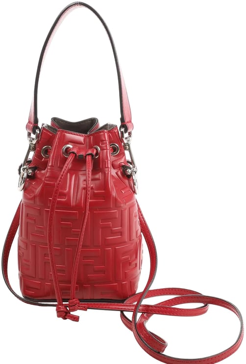 Fendi Fendi Mon Tresor Mini 2Way Shoulder Bag in Red 8BS010