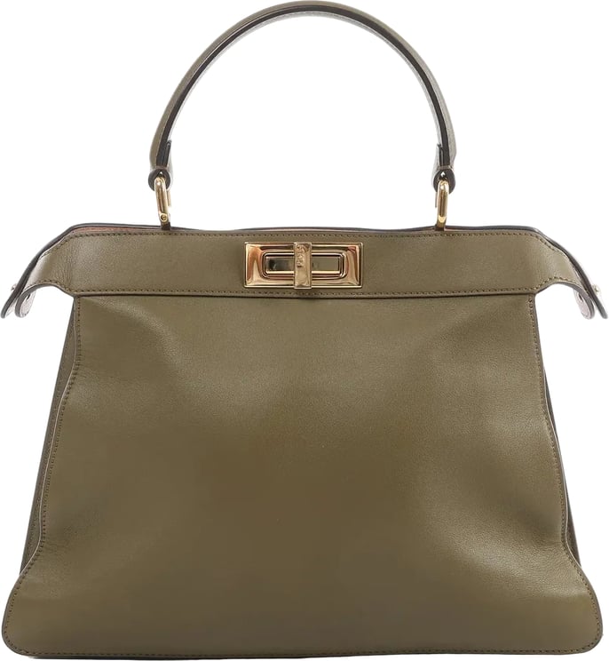 Fendi Fendi Peek-a-boo ICU Co., Ltd. Medium Leather Handbag in Green 8BN321