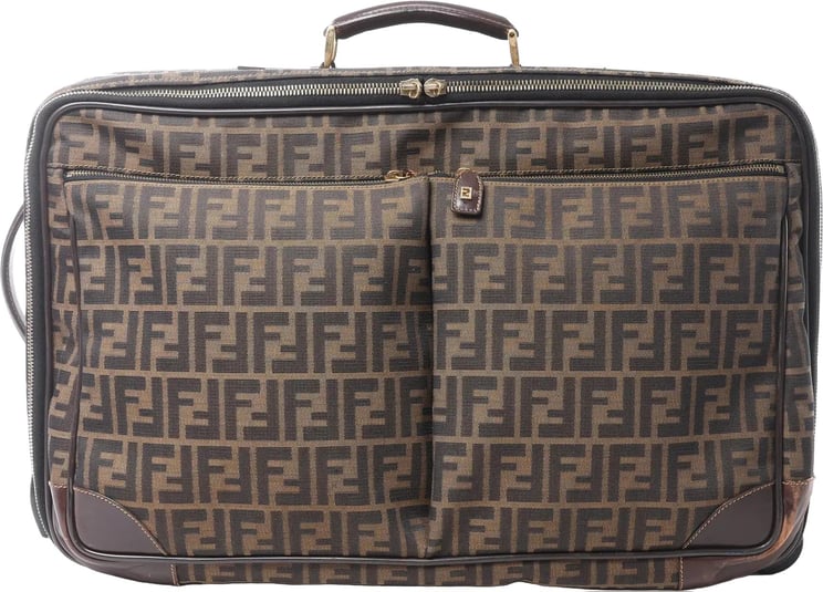 Fendi Fendi Zucca Canvas & Leather Travel Bag in Brown