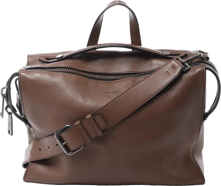 Fendi Fendi Lui Urban Leather 2Way Handbag in Brown 7VA400