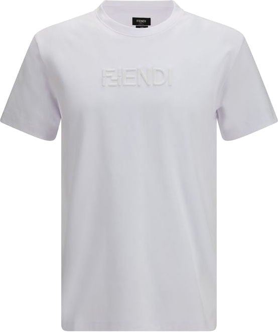 Fendi Fendi White Cotton T-Shirt