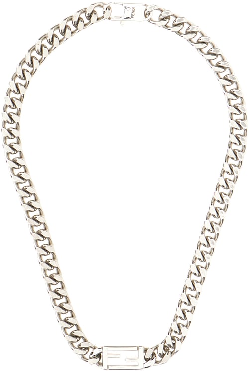 Fendi Fendi Silver metal necklace