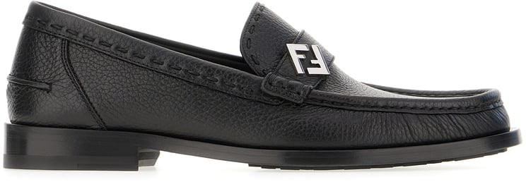 Fendi Fendi Black leather loafers