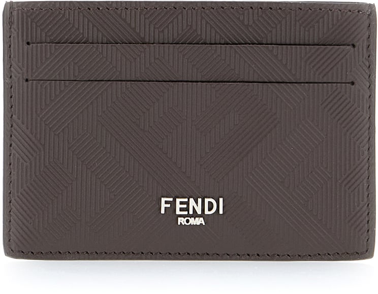 Fendi Fendi Chocolate leather card holder