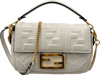 Fendi Fendi Baguette Chain Mini - Off White