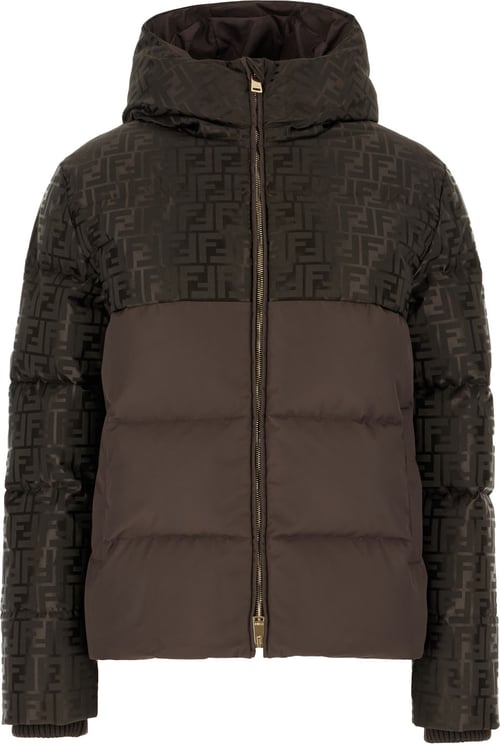 Fendi Fendi Chocolate cotton blend down jacket