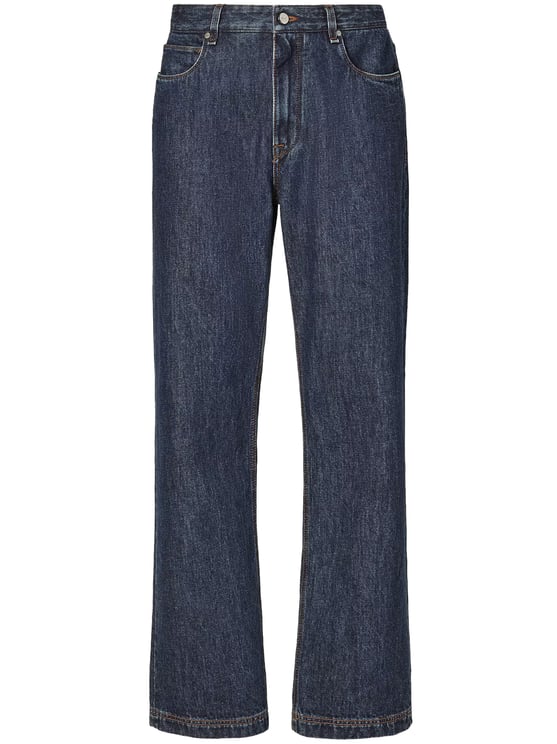 Fendi Regular FF Padded Dark Indigo Jeans