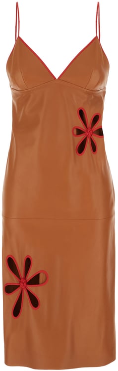 Fendi Fendi Caramel leather dress