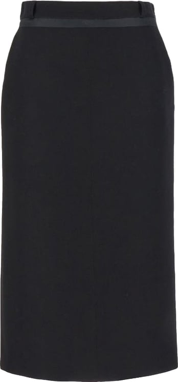 Fendi Fendi Virgin Wool Grain De Poud Skirt