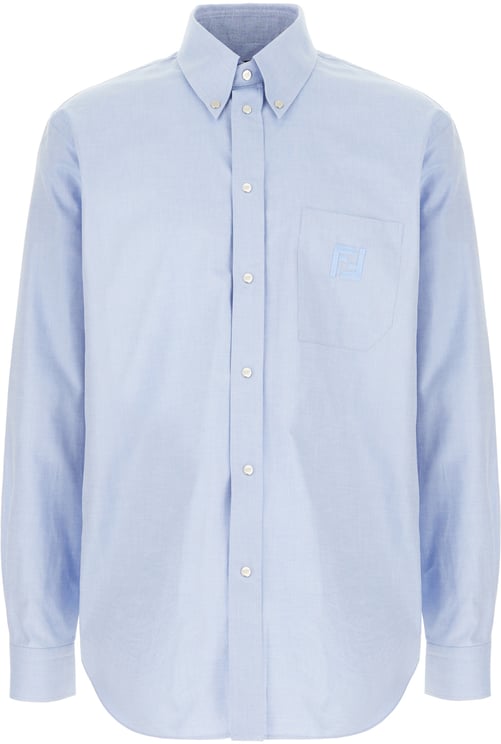 Fendi Fendi Light blue oxford shirt