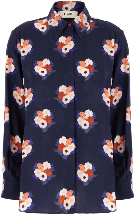 Fendi Fendi Printed silk blouse