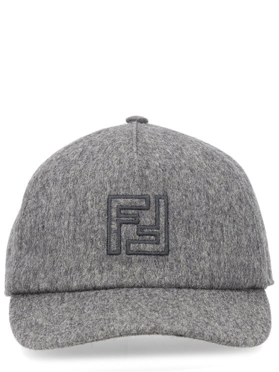 Fendi Wool-Cashmere Blend Six-Panel Baseball Hat