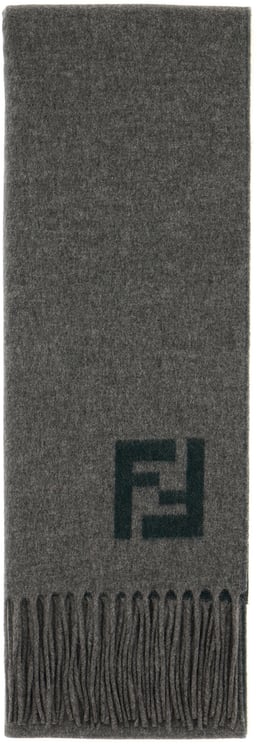 Fendi Fendi Two-tone wool blend scarf