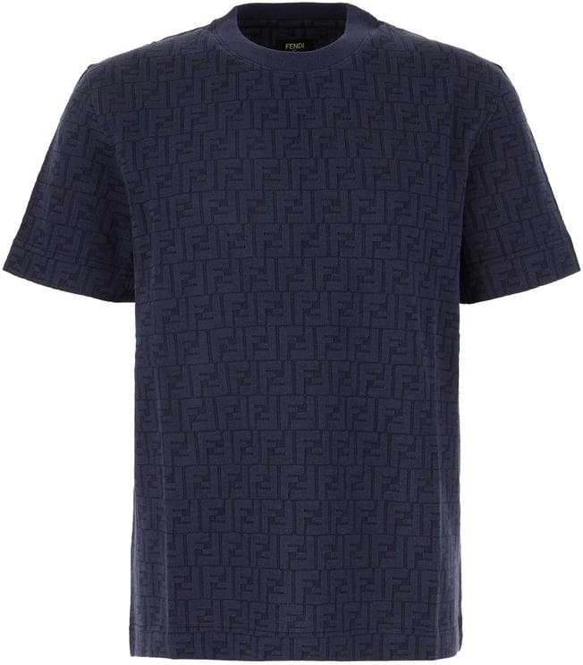 Fendi Fendi Embroidered cotton t-shirt