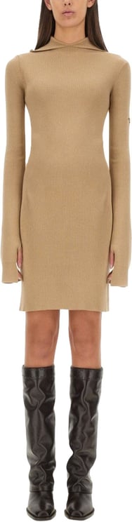 Fendi Slim-Fit Wool And Silk Dress