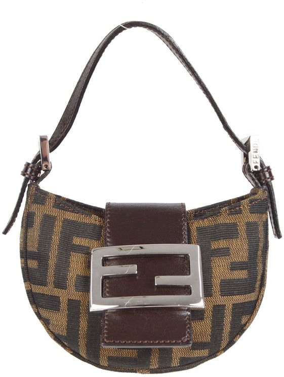 Fendi Fendi Vintage Croissant Bag Zucca Canvas Mini