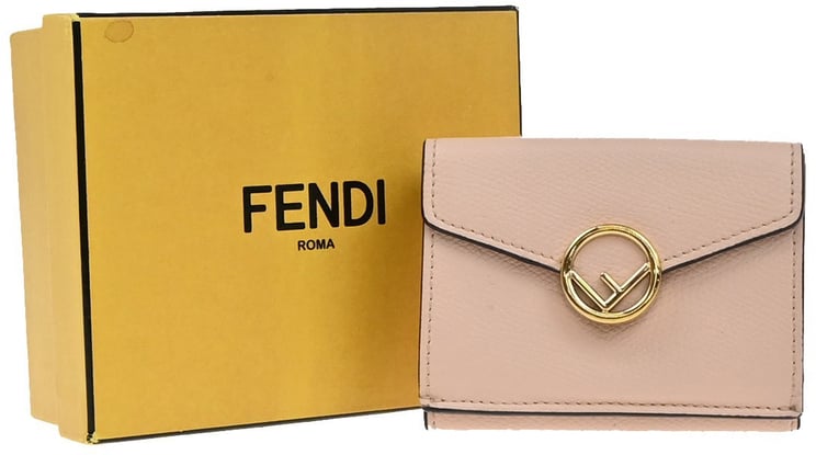 Fendi Fendi F is Fendi Trifold Wallet Leather Micro