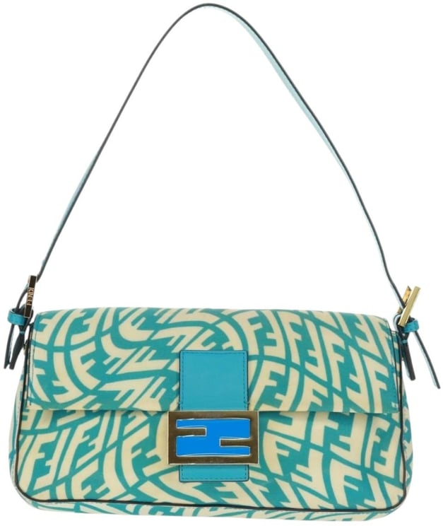 Fendi Fendi Baguette 1997 Bag Vertigo Zucca Coated Canvas