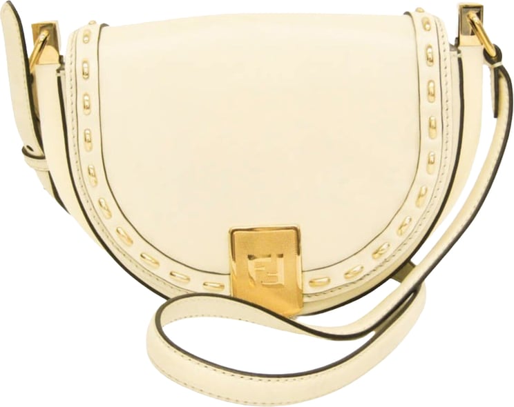 Fendi Fendi Moonlight Flap Leather with Plexiglass Detail