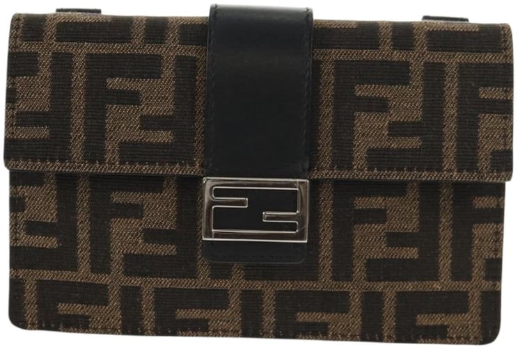 Fendi Fendi Baguette Convertible Belt Bag Zucca canvas