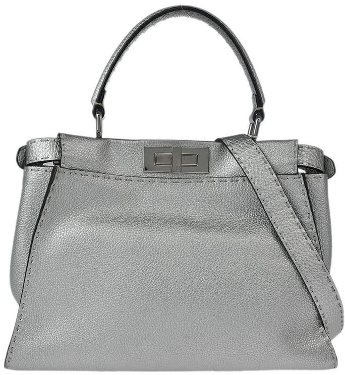 Fendi Fendi Selleria Peekaboo Bag Rigid Leather Regular