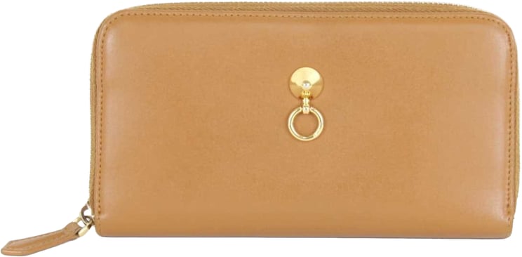 Fendi Fendi Dotcom Zip Around Wallet Leather Long