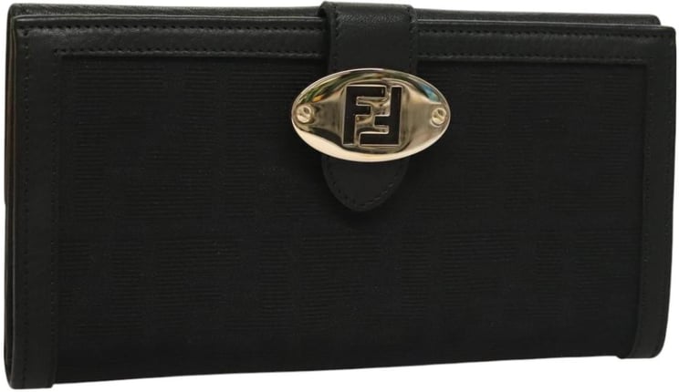 Fendi Fendi Vintage FF Flap Wallet Zucca canvas